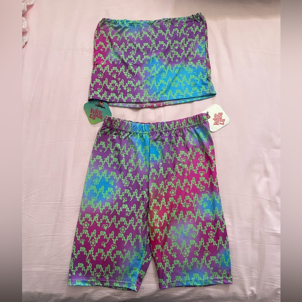 Why Not Us tube top and shorts set